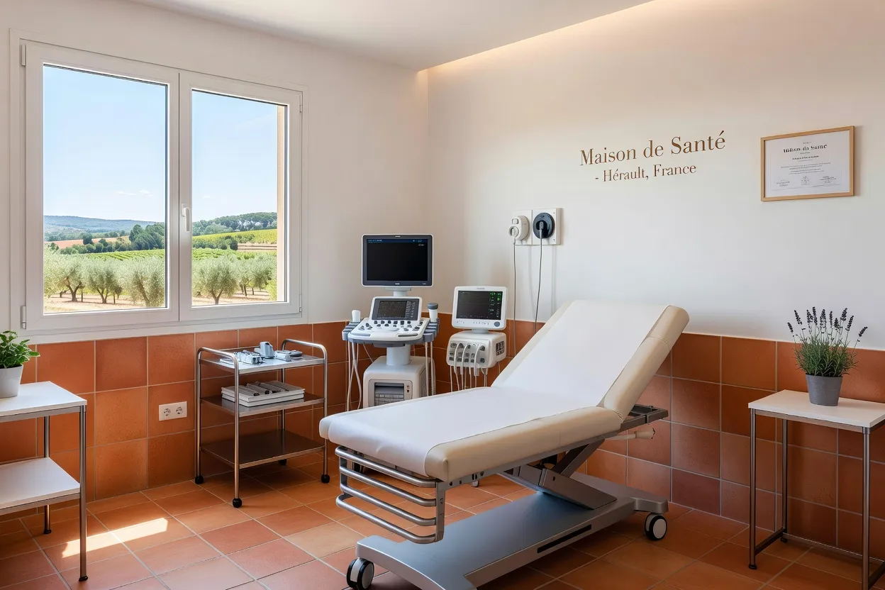 Salle de soins moderne dans une MSP du Hérault