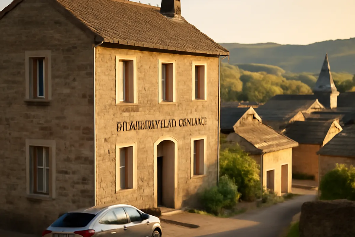Médecin généraliste réalisant une visite à domicile dans un village rural de Lozère