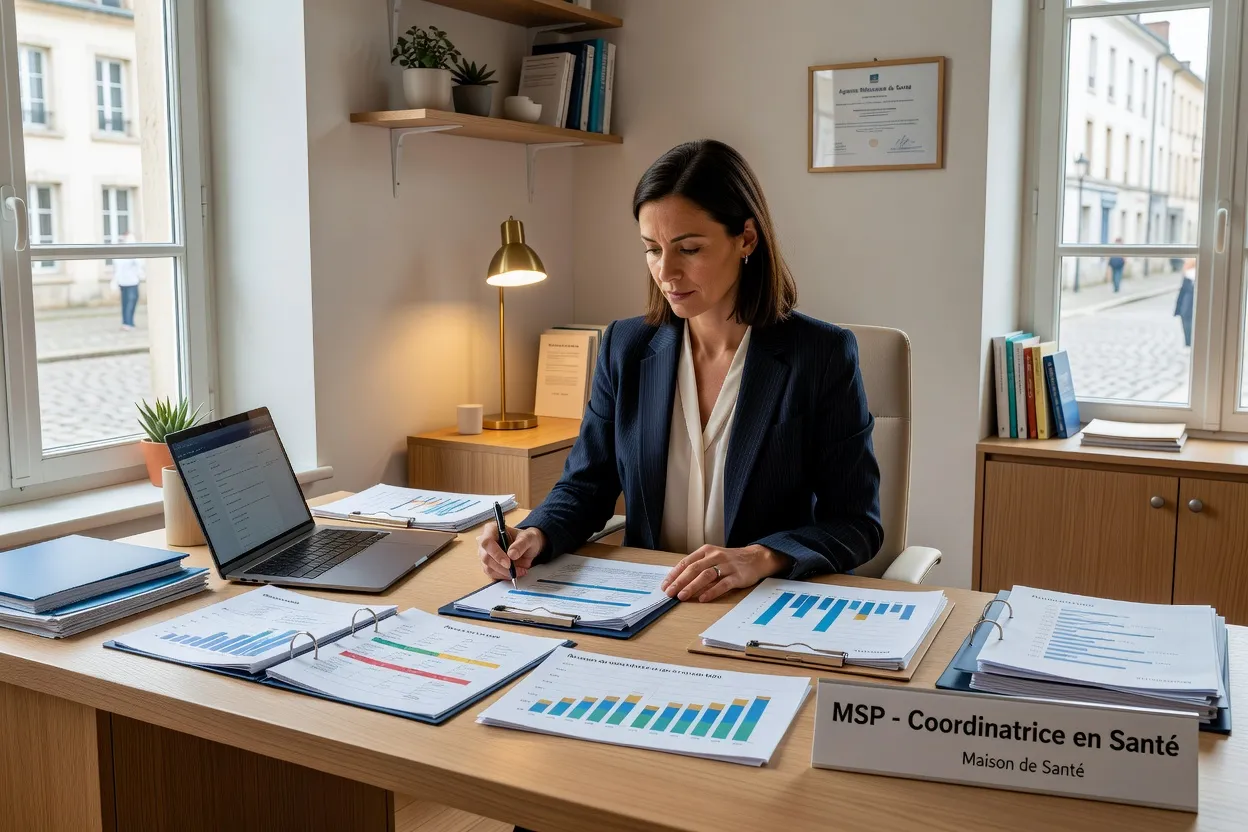 Coordinatrice MSP à son bureau